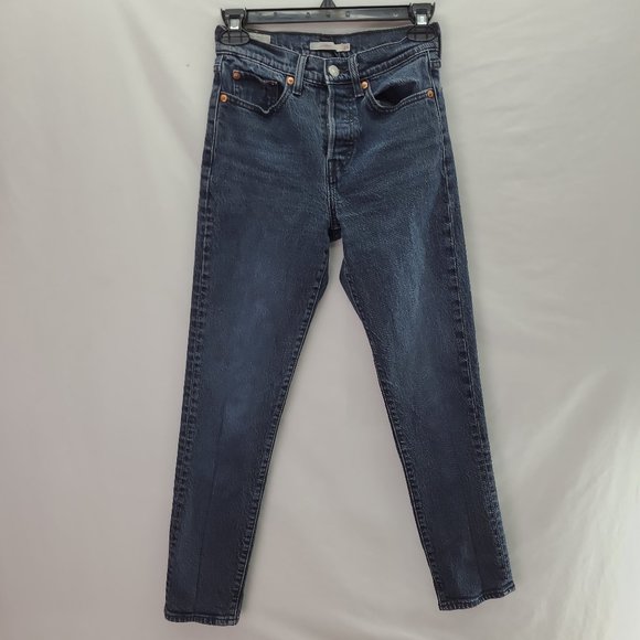 Levi's Wedgie Women's Jeans Dark Washed - Size 24 - Picture 1 of 5